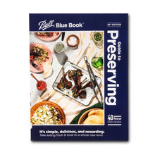 Ball Blue Book canning recipe guide cover with 40 new recipes