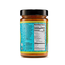 Tikka masala simmer sauce jar back label with Nutrition Facts panel