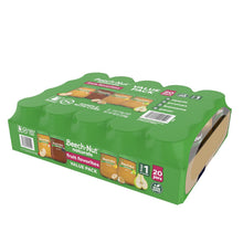 Beech-Nut Naturals Stage 1 baby food jar variety pack, angled view of 20-jar package