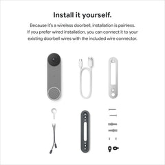 Google Nest DBELLBA Video Doorbell (Battery, Ash)