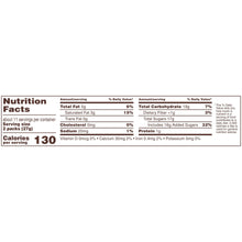 Nutrition facts label for M&M's Fun Size chocolate candy