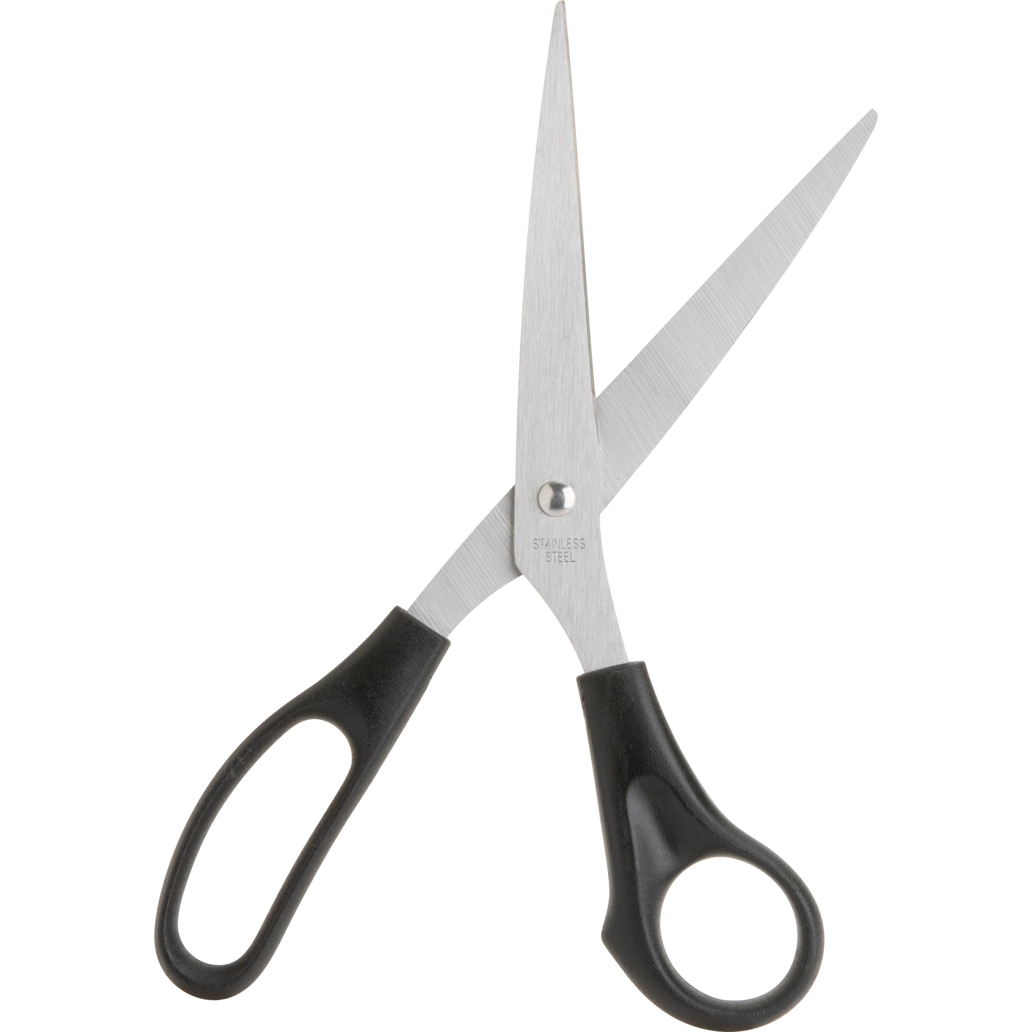 Business Source, BSN65647, Stainless Steel Scissors, 1 Each, Black