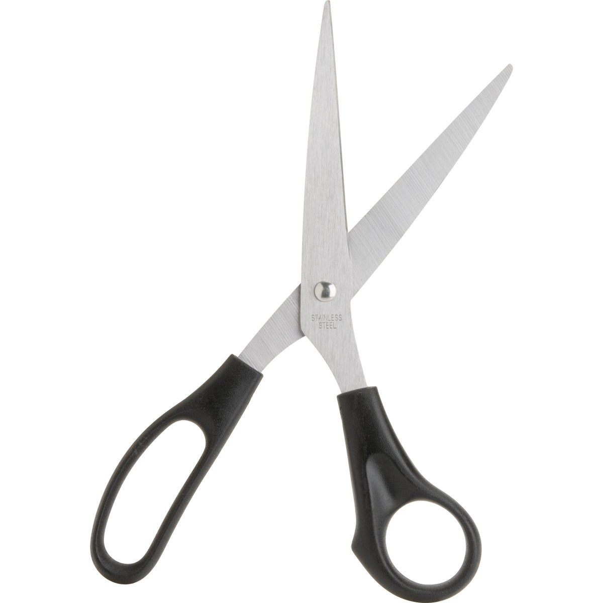 Business Source, BSN65647, Stainless Steel Scissors, 1 Each, Black