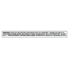 Ingredients statement for sugar-free iced tea drink mix