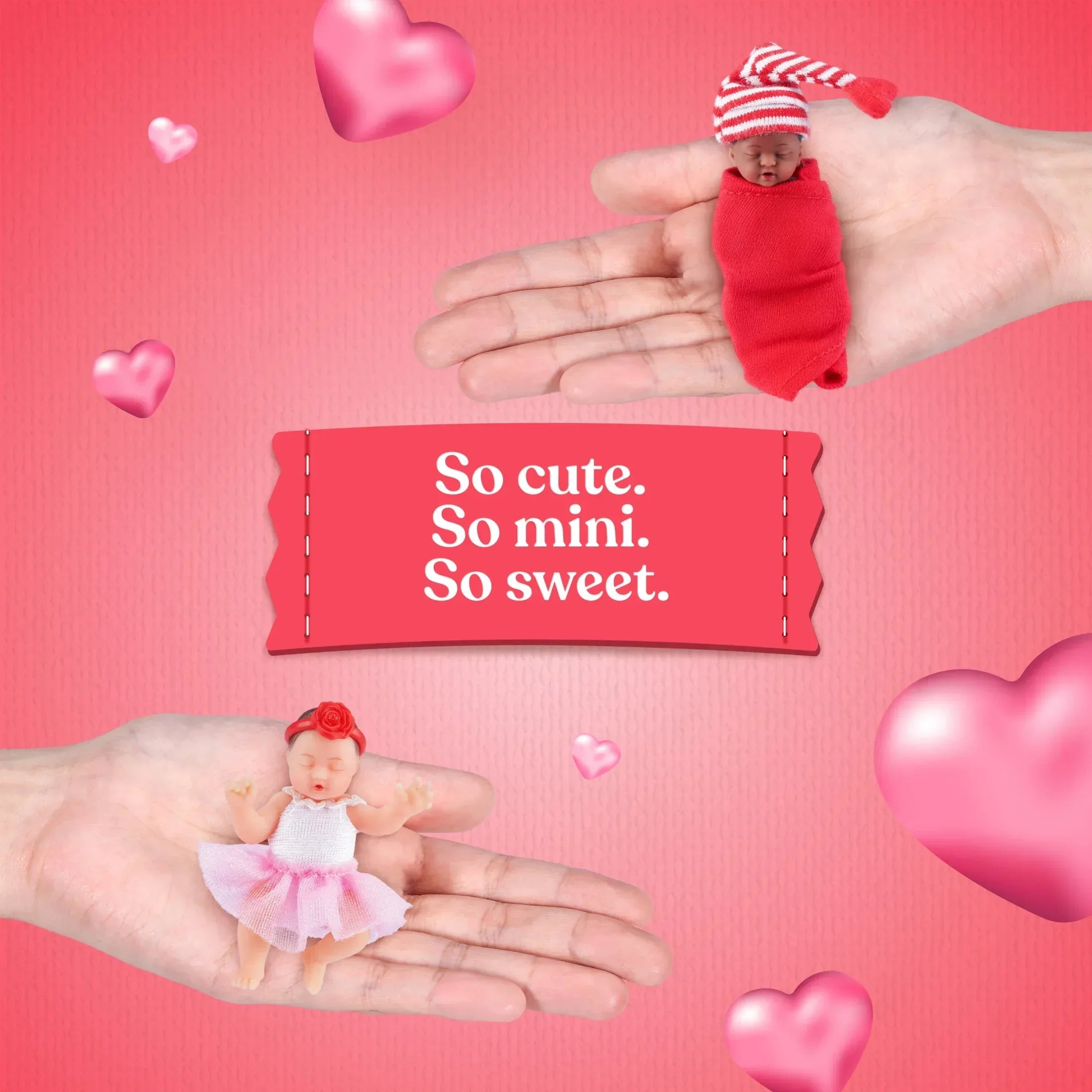 My Mini Baby Sweet Hearts Mystery Capsule - Baby Doll Toy with Accessories Collectible by ZURU