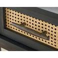 Better Homes & Gardens Springwood Caning Nightstand, Light Honey Finish