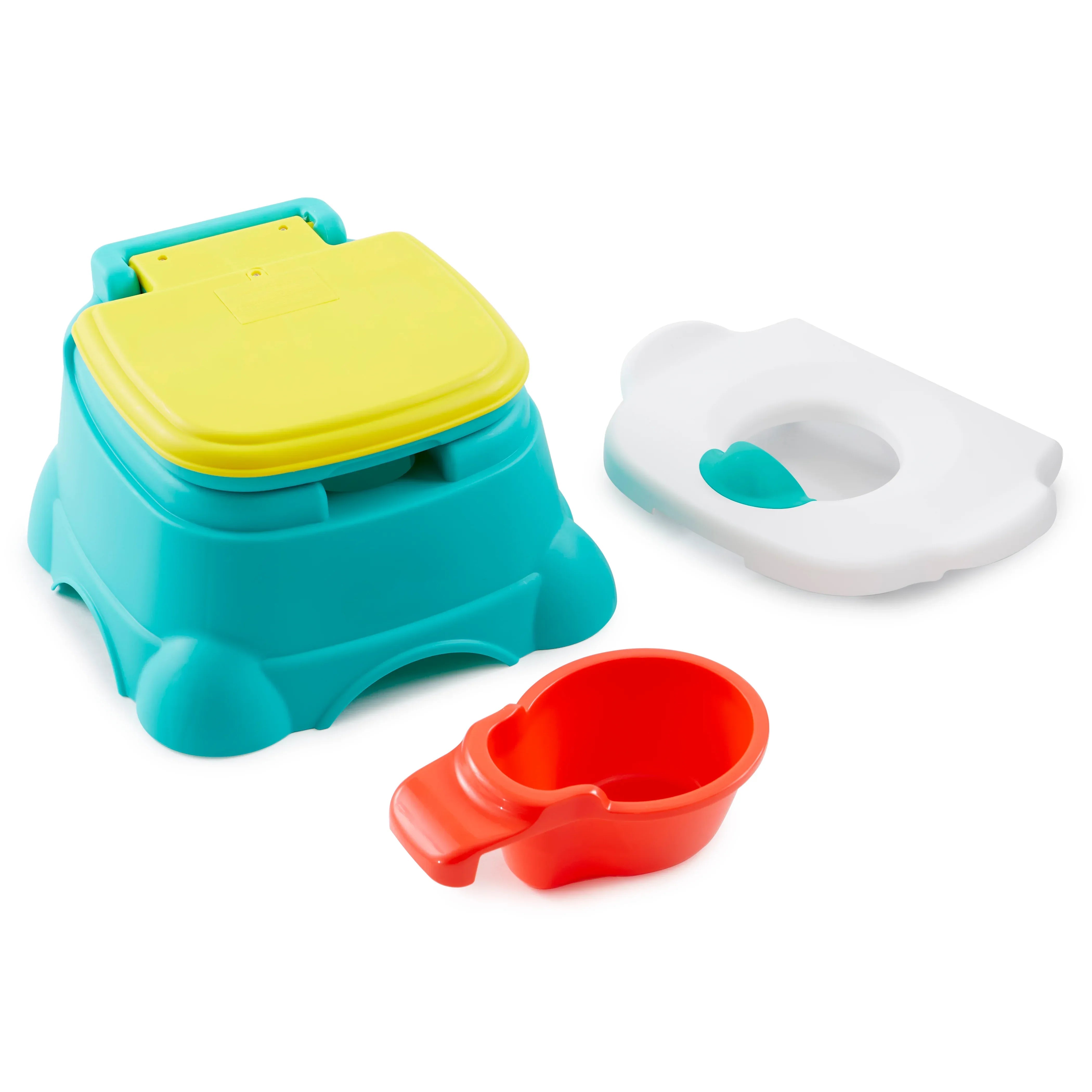 Sesame Street Elmo Hooray 3-in-1 Potty Chair, Toilet Trainer, Step Stool, Flush Handle, Unisex
