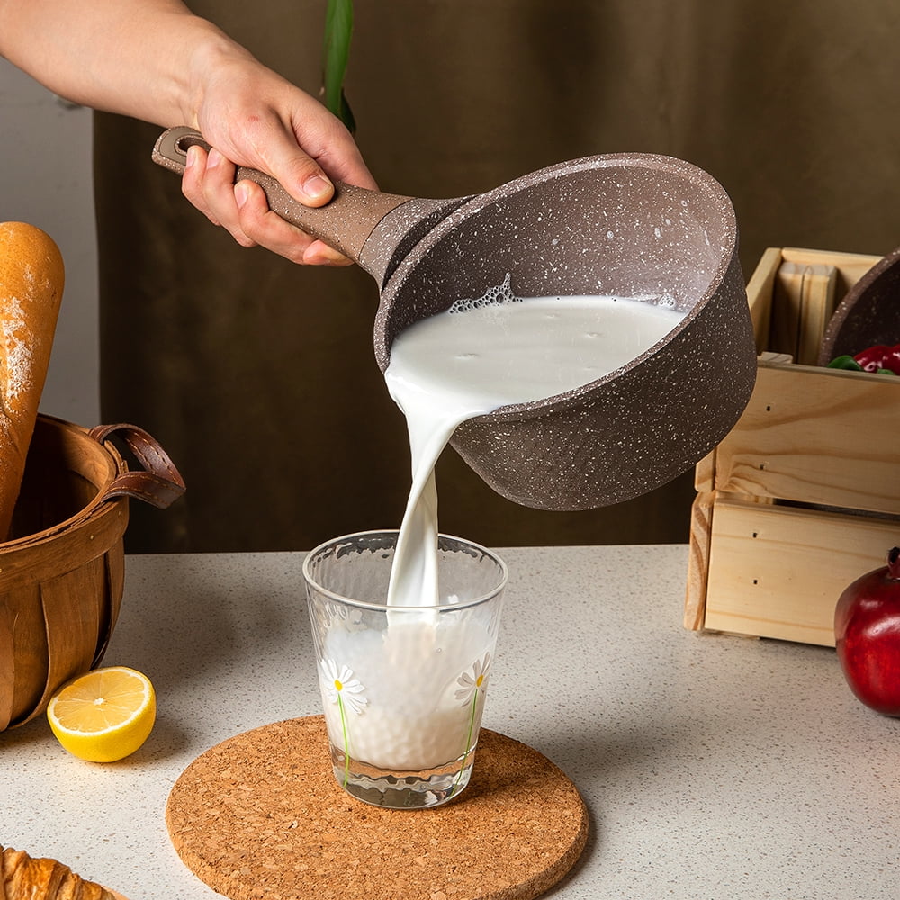 Carote Non Stick Pots and Pans Set,  Induction Kitchen Cookware Sets (Brown)