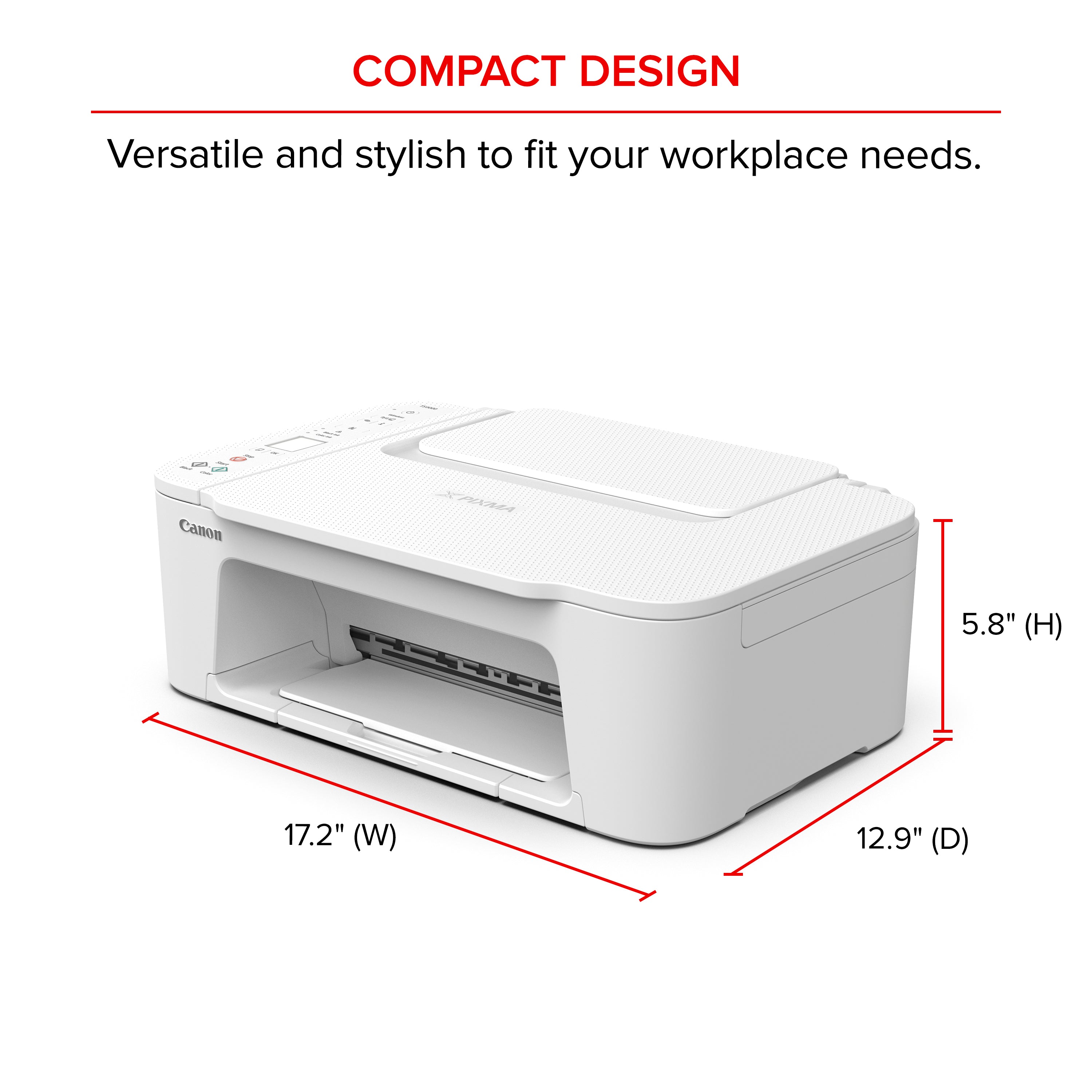 Canon PIXMA TS3722 All-In-One, Wireless Inkjet Printer for Home Office