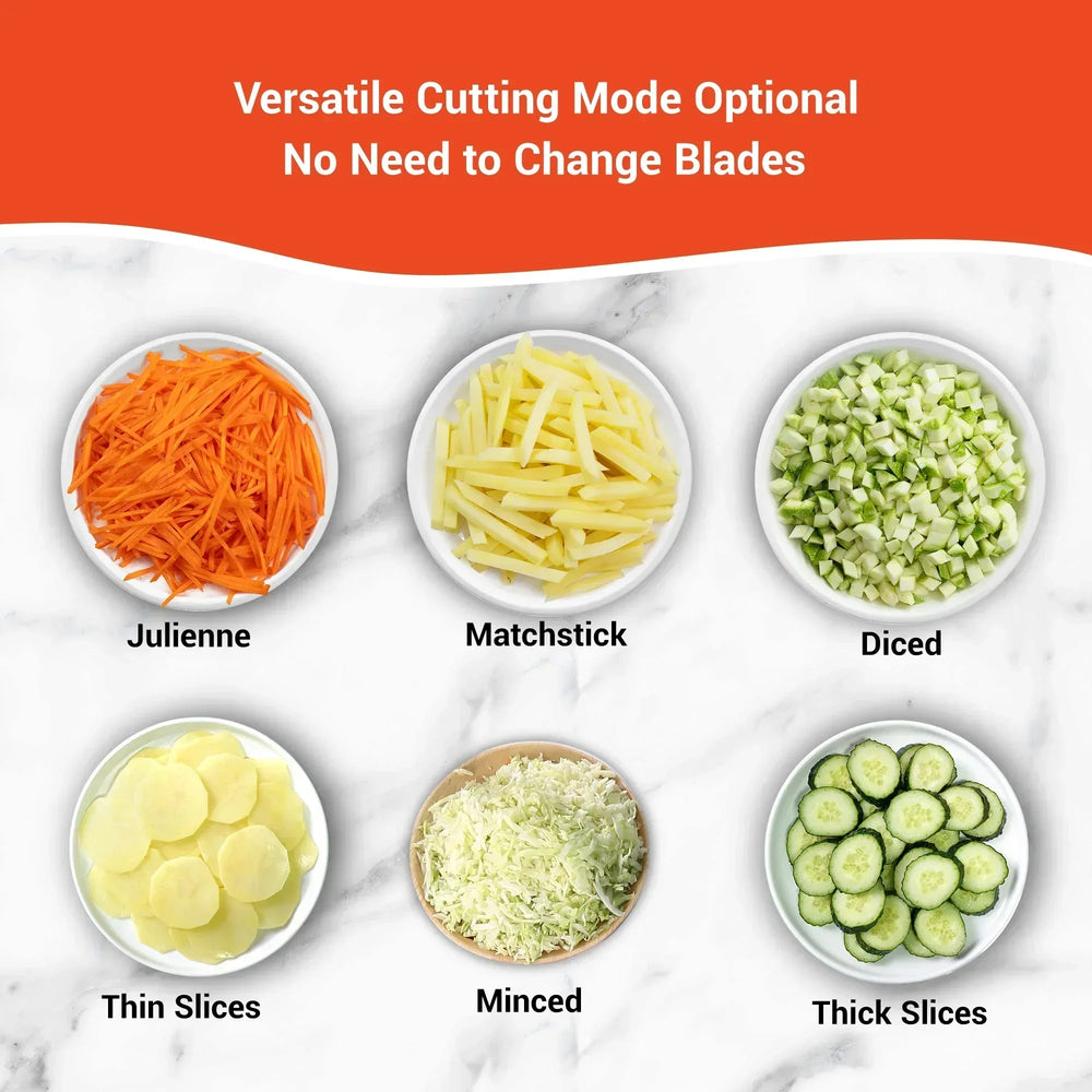 Mandoline Slicer for Vegetables Fruits, Adjustable Thickness Stainless Steel Food Cutter & Chopper, Safe and Quick Meal Preparation - USA MEGA SHOP