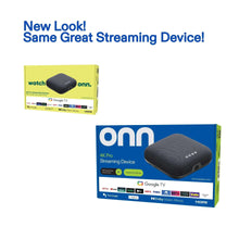onn 4K Google TV streaming device retail boxes