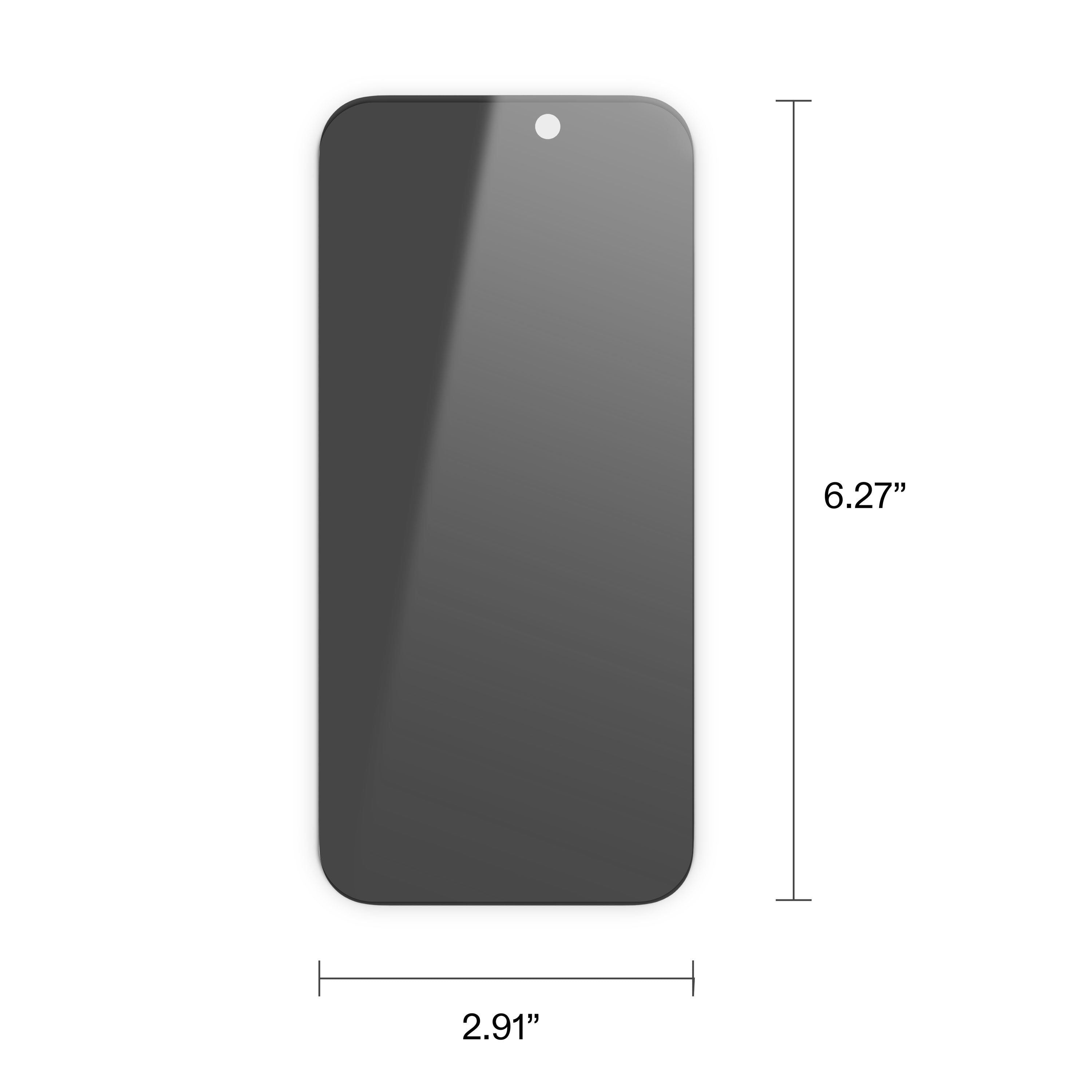 onn Privacy Glass Screen Protector for iPhoneÂ® 16 Pro Max, Made with Durable Glass by Corningâ„¢ for Ultimate Protection, Includes Easy Application Tray
