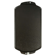Cast iron reversible grill and griddle underside with mounting holes