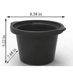 Mainstays 2 Qt Manual Slow Cooker, Matte Black