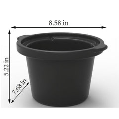 Mainstays 2 Quart Manual Slow Cooker, Durable Matte Black Finish