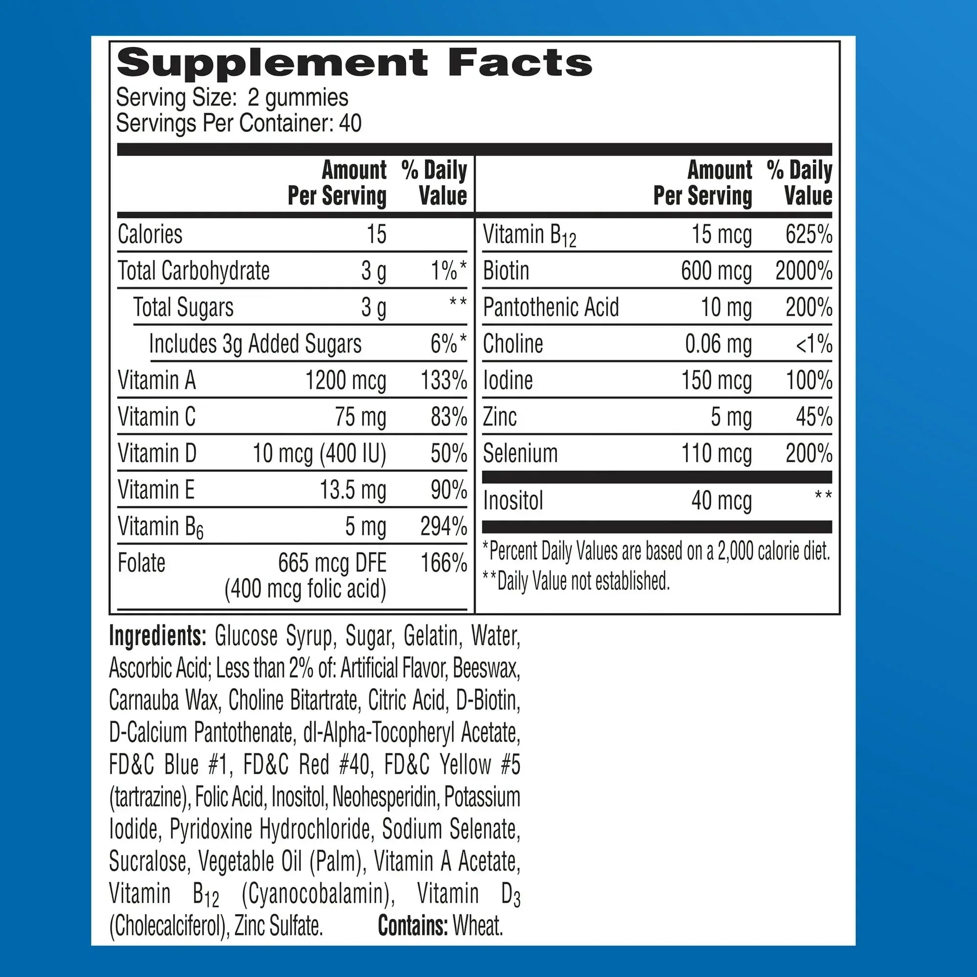 One A Day Mens Multivitamins Gummies with B Vitamins, Physical Energy Support 80 Count