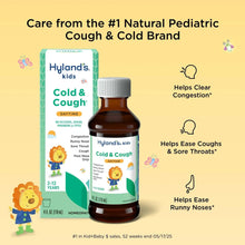 Kids cold & cough daytime liquid bottle and carton