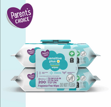 Baby wipes pack with teal and white graphics, do not flush icons, 200 wipes