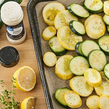 Onion powder bottle with black lid