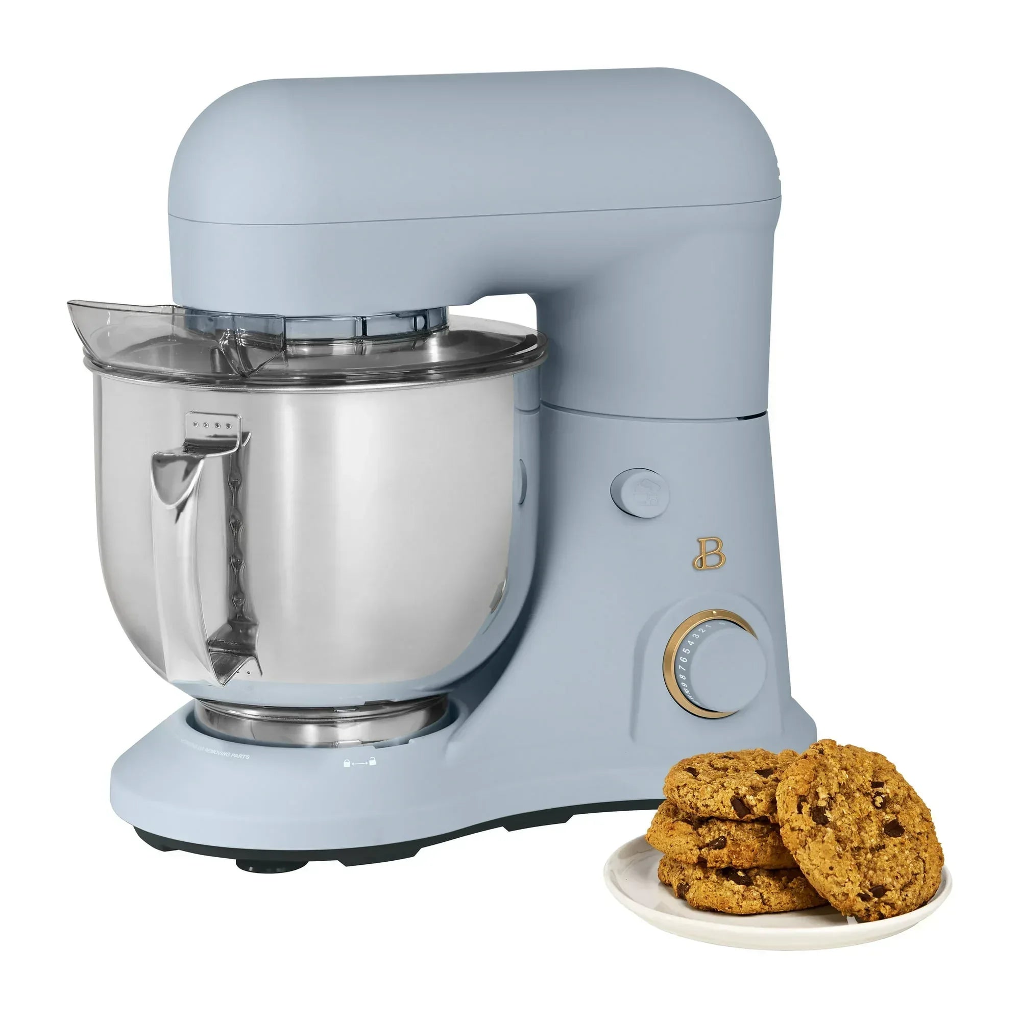 Beautiful 5.3 Qt Stand Mixer, Black Sesame with Flat Beater, Dough Hook, Balloon Whisk