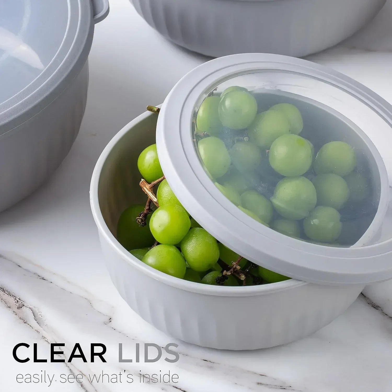 COOK WITH COLOR Meal Prep Containers Wide Mixing Bowls Food Storage Containers with Lids - USA MEGA SHOP