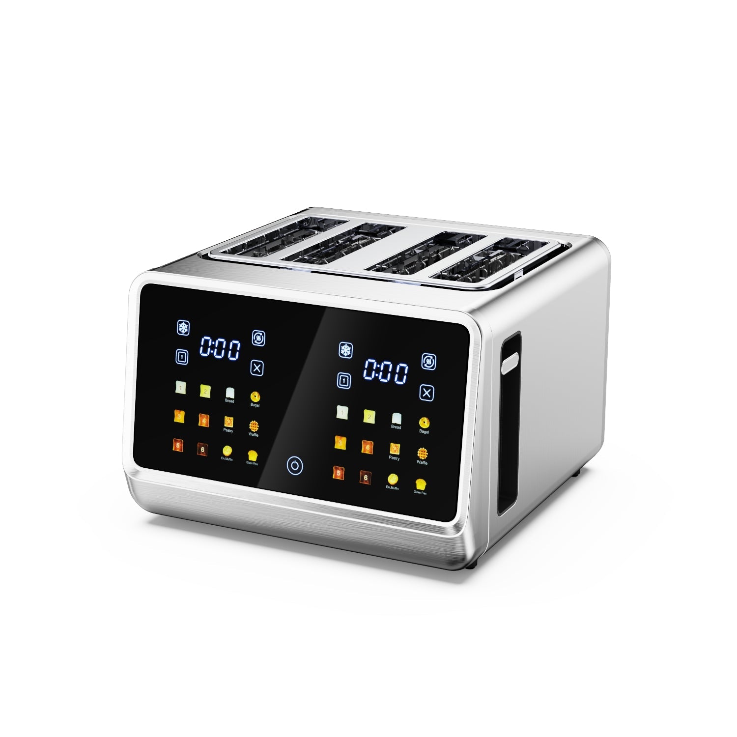 4 Slice Toaster, Touchscreen & Dual Independent Control Panel