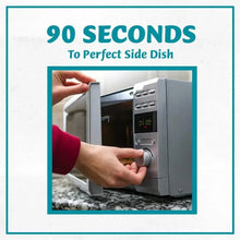 90-second microwave cooking instruction graphic for basmati rice pouch