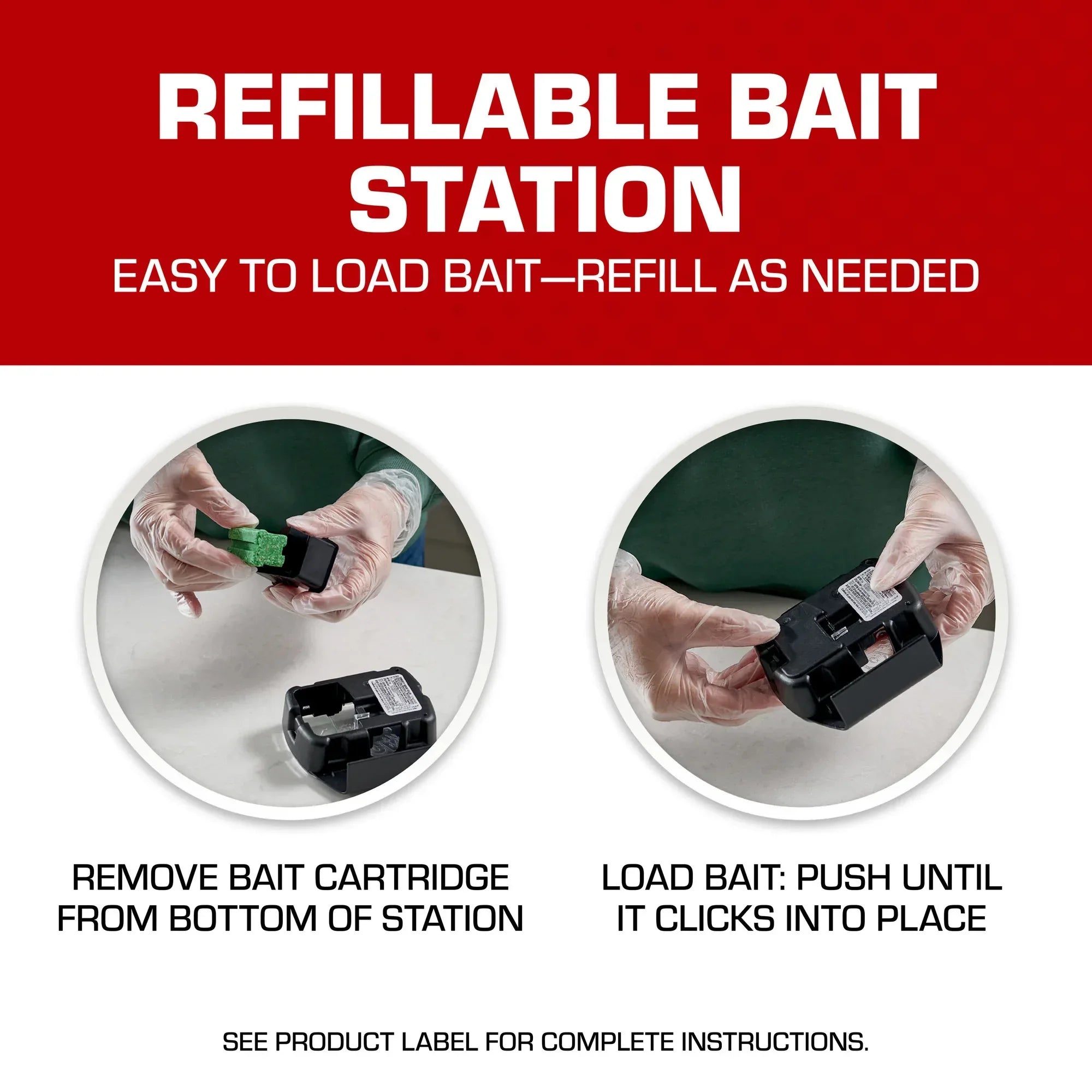 Tomcat Mouse Killer, Child and Dog Resistant, Refillable Station - Includes 16 Bait Blocks