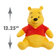 Winnie the Pooh plush bear in red hooded shirt, 12.25 in tall