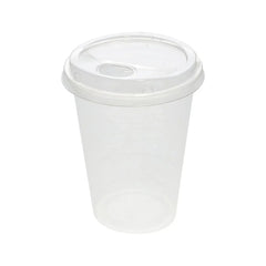 Great Value Disposable Plastic Cups and Lids, Clear, 16 oz, 25 Count, (Cup and Lid Combo)