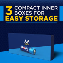 AA battery pack box with three inner boxes for easy storage