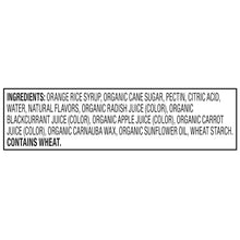 bettergoods fruit snacks ingredients label on the back of the box