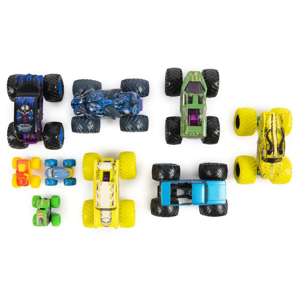 Monster Jam, Official Monster Jam Collection 9-Pack Monster Trucks, 1:64 & 1:87 Scale - USA MEGA SHOP