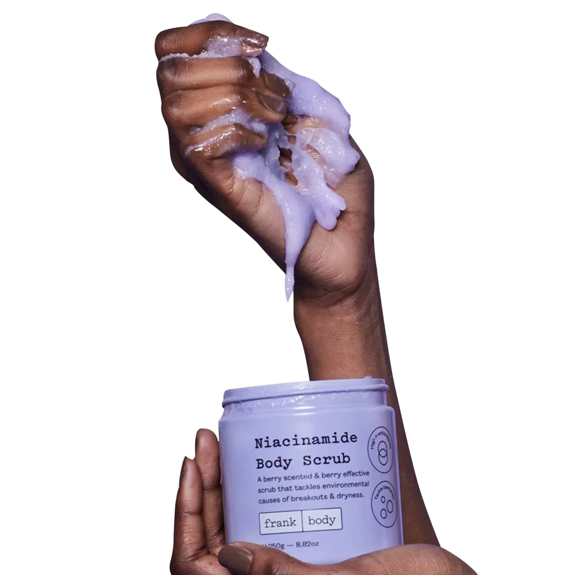 frank body Niacinamide Body Scrub, 8.82 fl oz, 2-pack