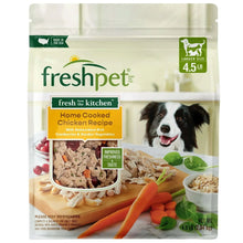 Freshpet 4.5 lb dog food pouch with home cooked chicken recipe label