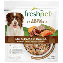 Freshpet fresh dog food bag, multi-protein recipe, with roasted meal ingredients
