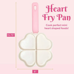 Paris Hilton 8 in Non-Stick Ceramic Heart Shaped Stick Fry Pan