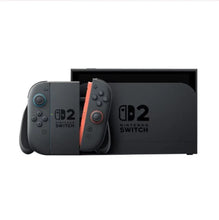 Nintendo Switch 2 console with two controllers, open packaging