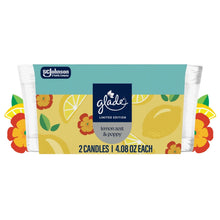Glade® limited edition jar candle set in Lemon Zest & Poppy gift box, 2 count