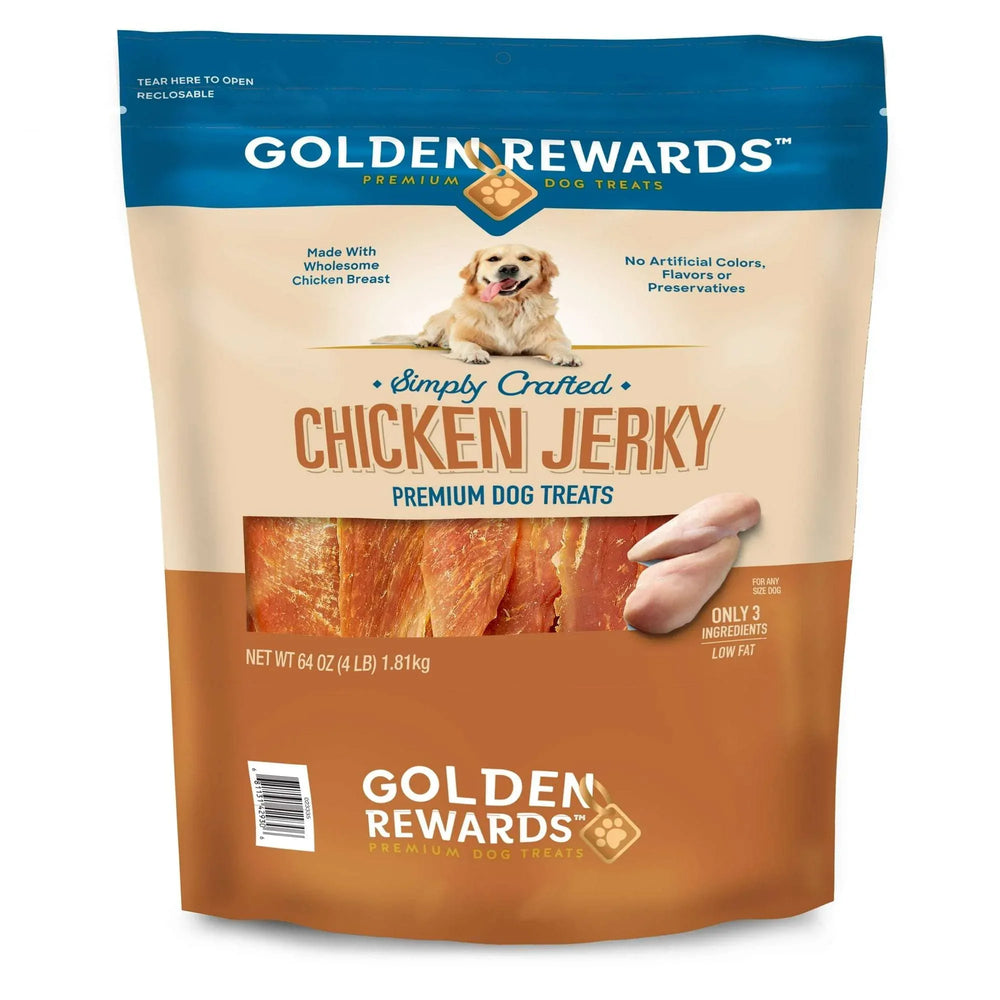 Golden Rewards Chicken Flavor Premium Dry Jerky Treats for All Dogs - USA MEGA SHOP
