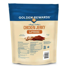 Chicken jerky dog treats pouch back label with ingredient and nutrition information
