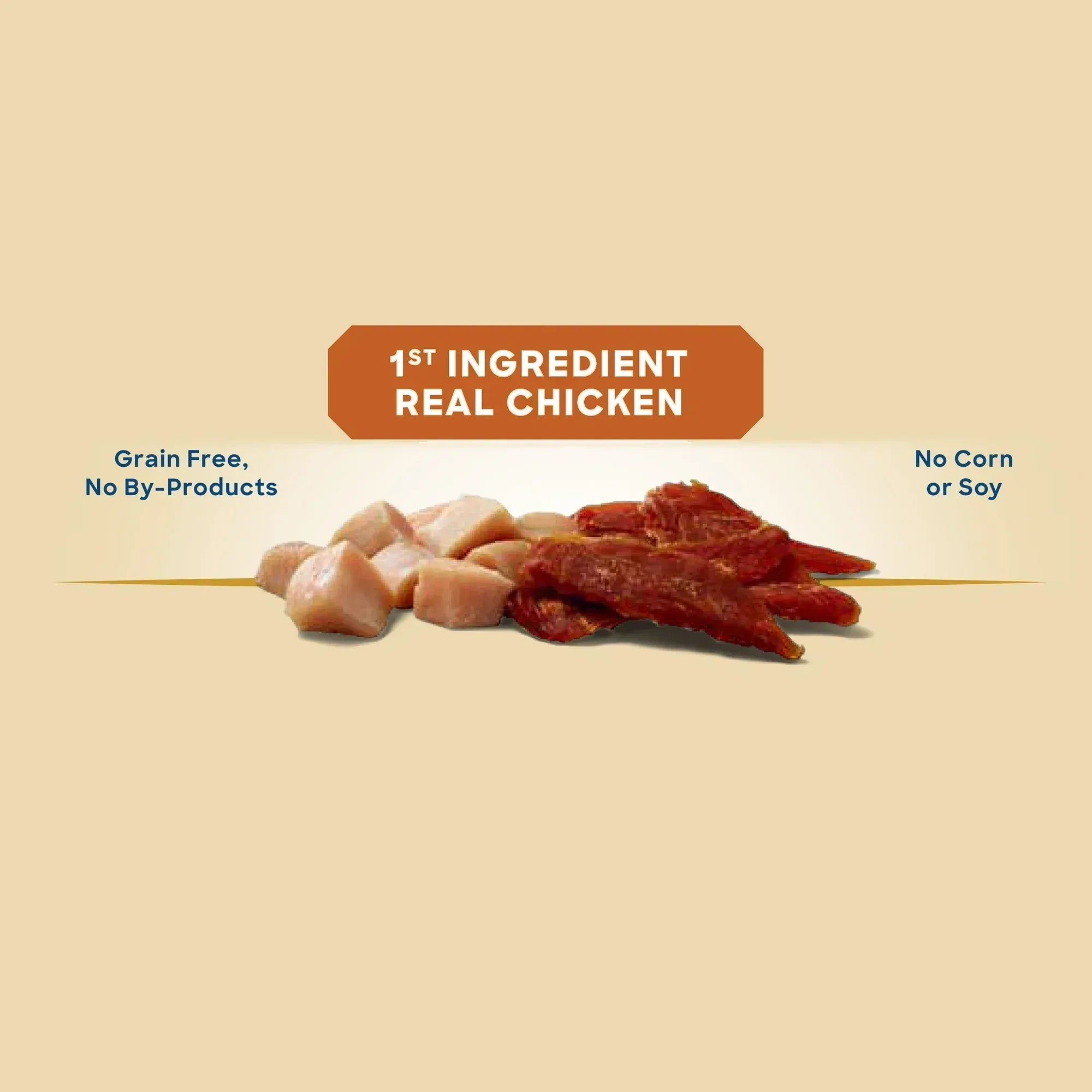 Golden Rewards Chicken Flavor Premium Dry Jerky Treats for All Dogs