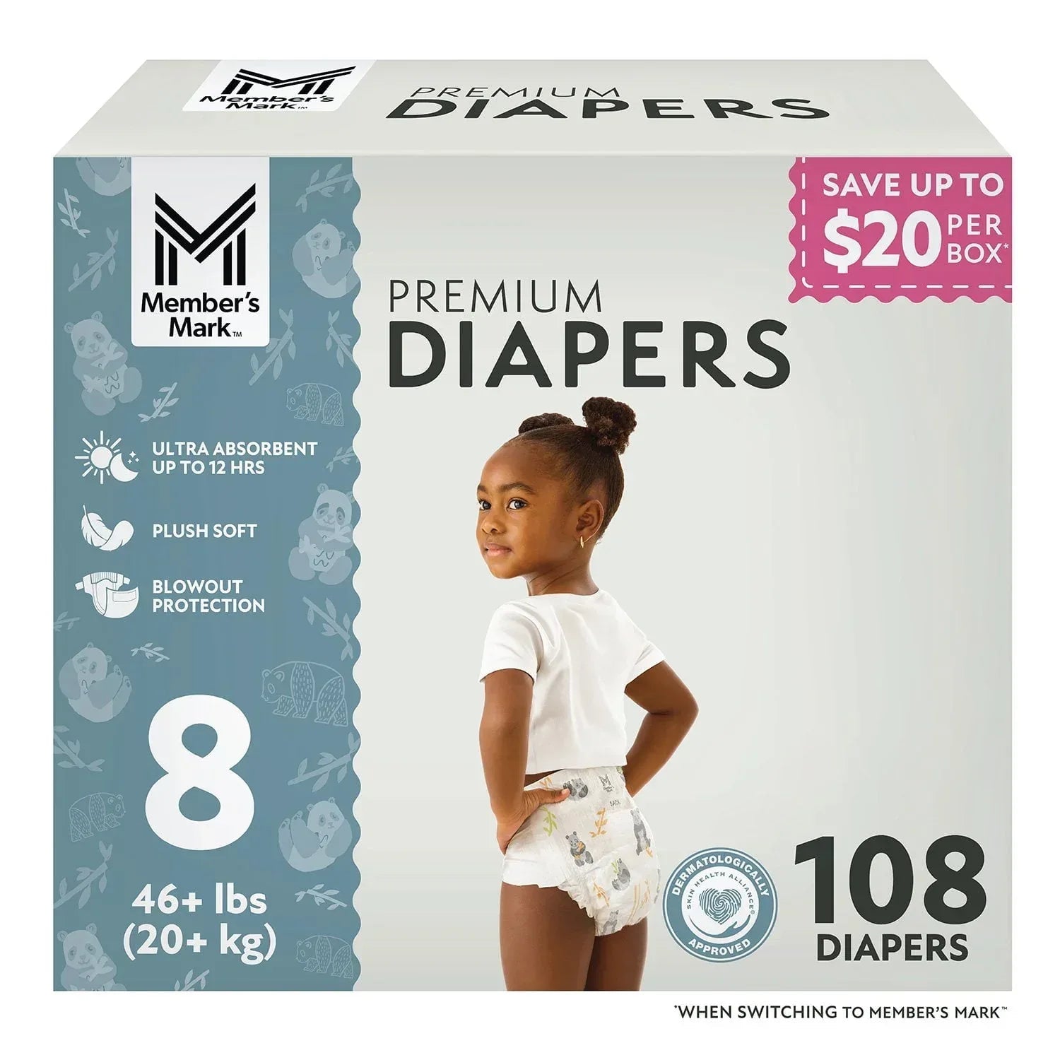 Member's Mark Premium Baby Diapers, Choose Size