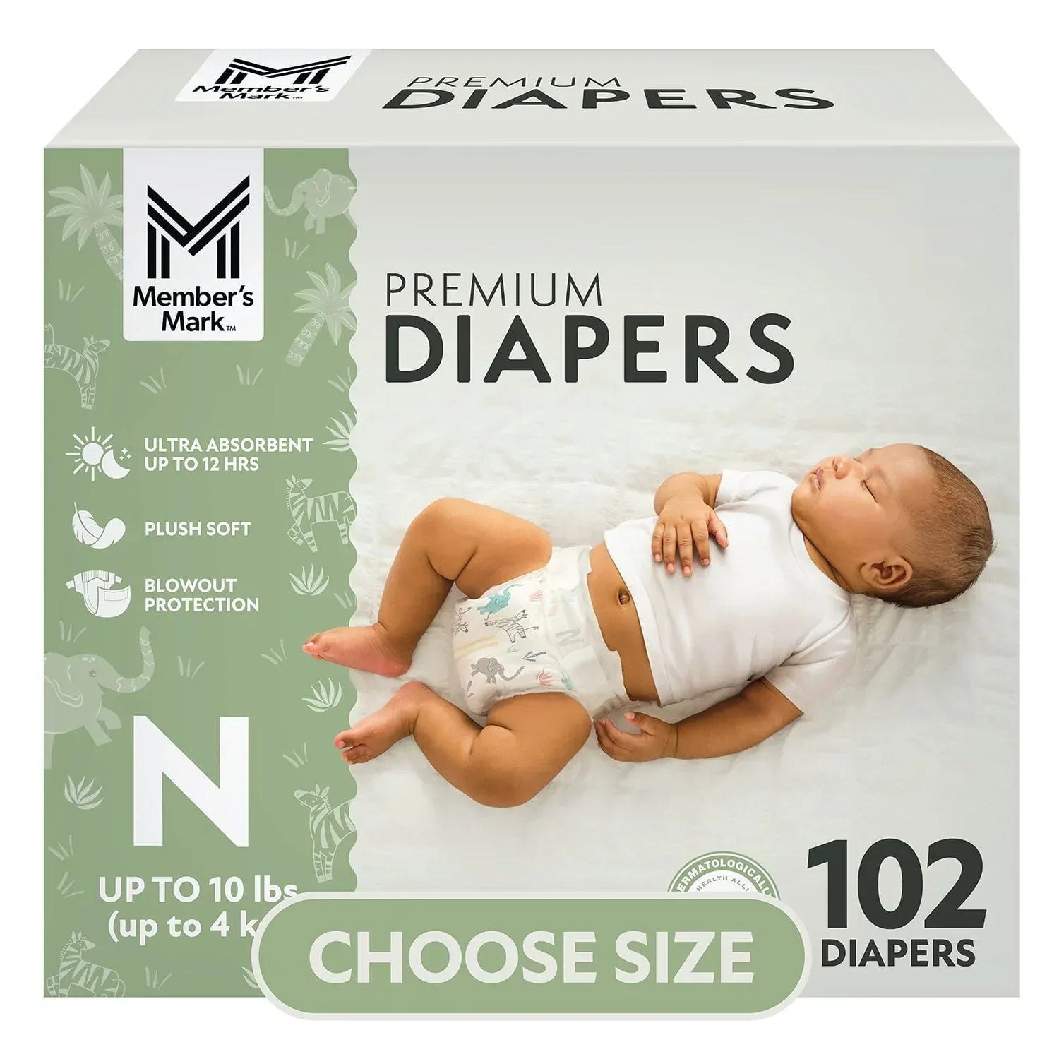 Member's Mark Premium Baby Diapers, Choose Size