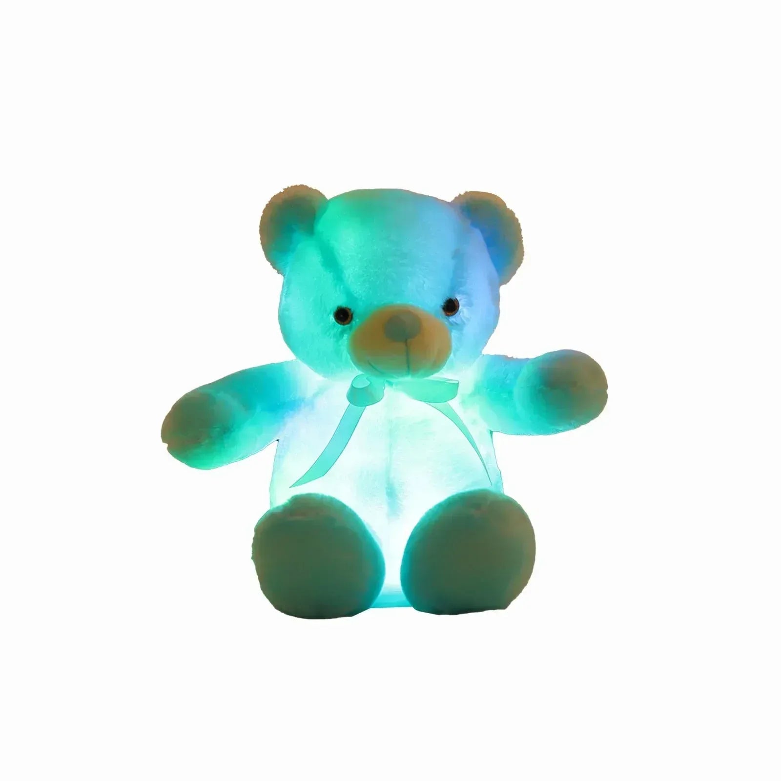Creative Light Up LED Inductive Teddy Bear Stuffed Animals Plush Toy Colorful Glowing Teddy Bear