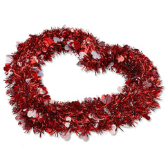 Tinsel Heart Wreath, Red and Pink, 15", Valentine's Day by Way To Celebrate