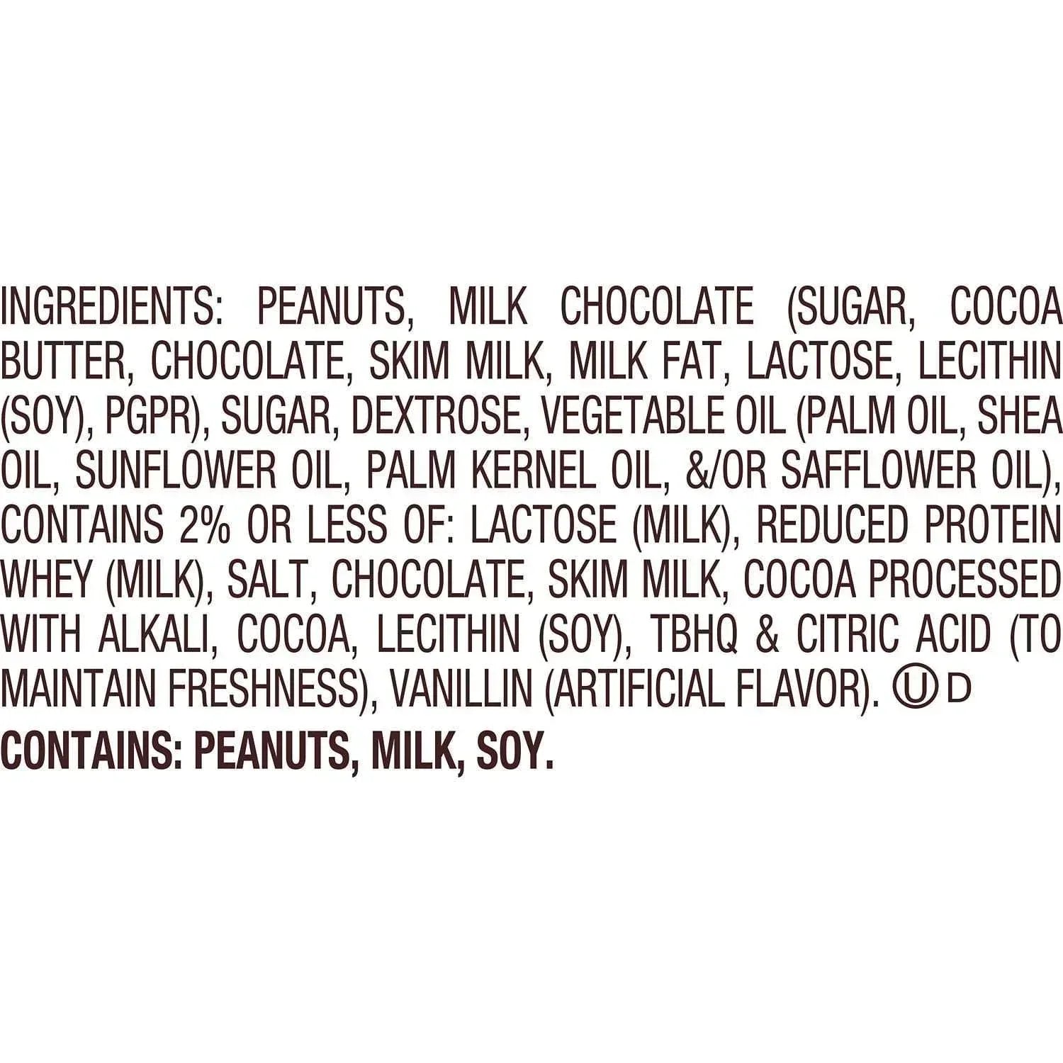 REESE'S Milk Chocolate Snack Size Peanut Butter Hearts, Valentine's Candy Bag, 15 oz (25 Pieces)