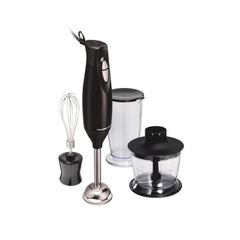 Hamilton Beach 3-in-1 Hand Blender with Wisk 59768: Immersion Handheld Mixer, 2 Speeds, Dishwasher-Safe, 225W, Black