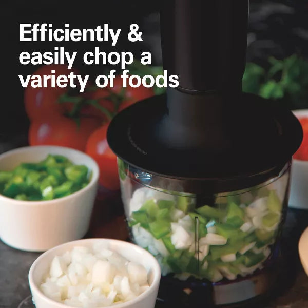 Hamilton Beach 3-in-1 Hand Blender with Wisk 59768: Immersion Handheld Mixer, 2 Speeds, Dishwasher-Safe, 225W, Black