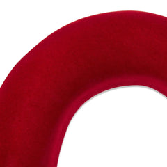 Flocked Heart Wreath, Dark Red, 15", Valentine's Day by Way To Celebrate